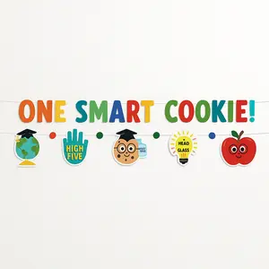 "One Smart Cookie" Graduation Banner Set
