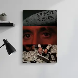 Scarface Canvas Print Poster Tony Montana  Classic Gangster Movie Art Mural Decoration Unique Creative Wall Art Decoration game poster, collectible gift, movie lover poster, player poster, suitable for bedroomliving room, Perfect Gift