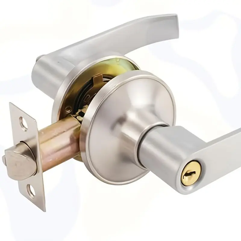 Practical Spherical Door Lock Heavy Duty Aluminum Handle Security Lock for Home Bedroom Interior Doors Easy Install Durable, One Hand Lock, Privacy Door Knobs