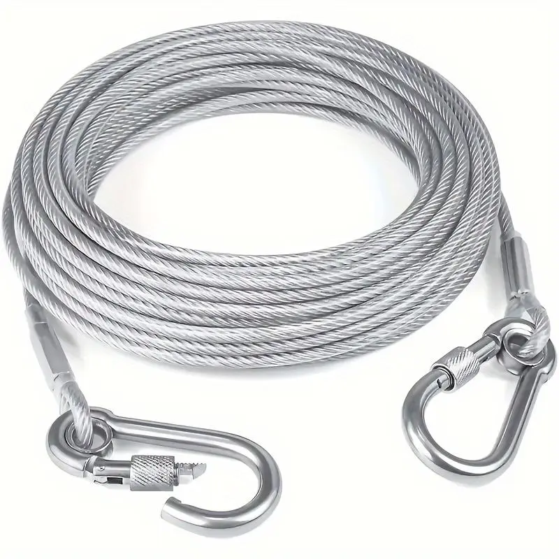 Plastic-coated galvanized steel wire rope Dog rope Traction rope Weiya rope Speaker safety rope Hanging rope Clothes rope Outdoor outdoor Leashes Heavy Duty Leash