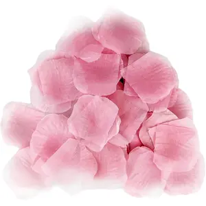 500 Pcs Exquisite Light Pink Rose Petals, Artificial Flower Petals for Weddings,Events Deco