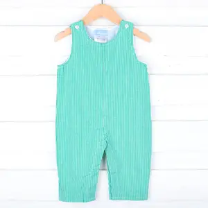 Classic Gingham Longall Green - Boys 1Pc Outfit for Fall & Winter