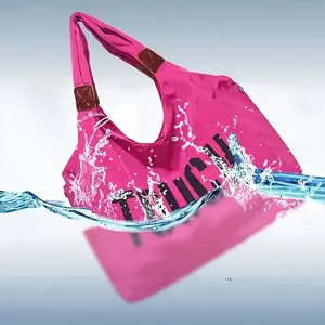 Ladies Tote Bag, Large Capacity, Single Shoulder Nylon, Sports Style, Zipper Closure, Hand Wash or Professional Dry Clean,for Travel, Leisure, Yoga