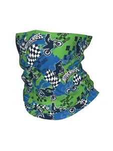 Motocross Thin Bandana Neck Gaiter Wrap Scarf Headband Neck Cover |, Elastane, Street Style, Motorcycle Mask