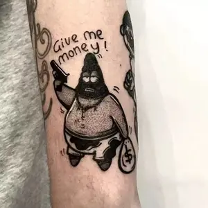 6 large herbal tattoo stickers, including 1 eye element and 5 random styles, lasting 7-15 days, waterproof and abrasion-resistant, realistic effect, suitable for people who are afraid of pain and don't want tattoos