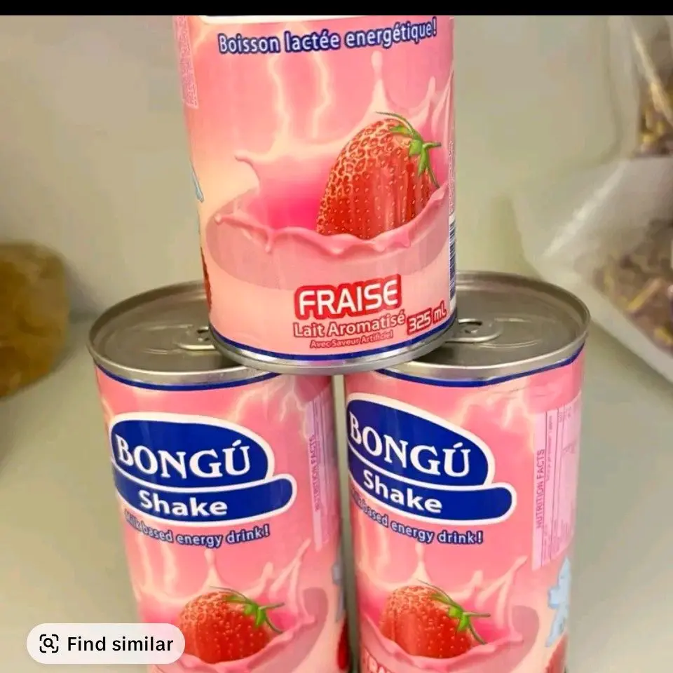 3-Pack shake bongú fraise drink 325 ml & creamy flavor perfect for snacking