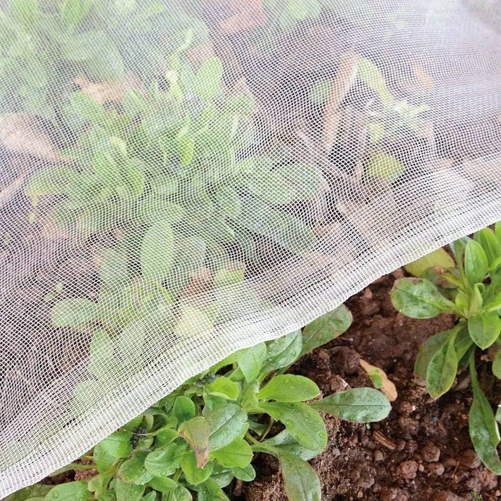Netting Pest Barrier: 4'x20' Fine Bug Netting for Garden Protection Row Cover Raised Bed Screen Mesh Greenhouse Mosquito Net, Protecting Tree Plants Vegetable Flowers Fruits