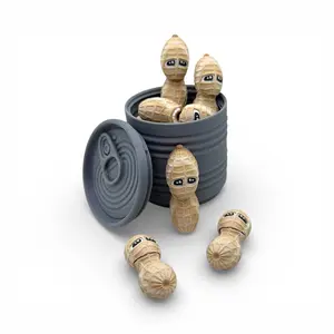 Peanut Pals – 5 Pack Nutty Buddy Set - Articulated Desk Decor