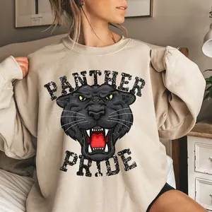 Panther Sweatshirt, Panther Sweatshirt, Panthers Sweatshirt, Retro School Spirit Sweatshirt, Panthers Football, Football Mom Sweatshirt, Vintage Sweatshirt