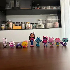 10PCS Gabby's Dollhouse Action Figure Toys Cute Doll Collection Cartoon Model