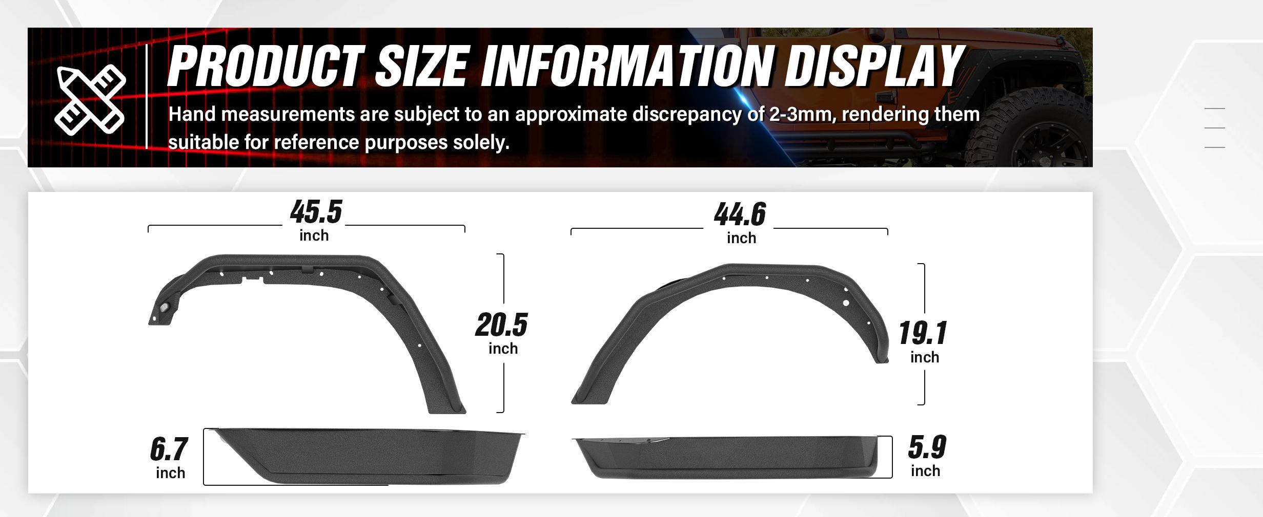 Tubular Front and Rear Fender Flares Compatible with 2007-2018 Jeep Wrangler JK JKU Unlimited (2/4 Doors), 4-Piece Heavy Duty Steel Off-Road Mud Guards Kit with Turn Signal Lights Tubular Front and Rear Fender Flares Compatible with 2007-2018 Jeep Wrangler JK JKU Unlimited (2/4 Doors), 4-Piece Heavy Duty Steel Off-Road Mud Guards Kit with Turn Signal Lights