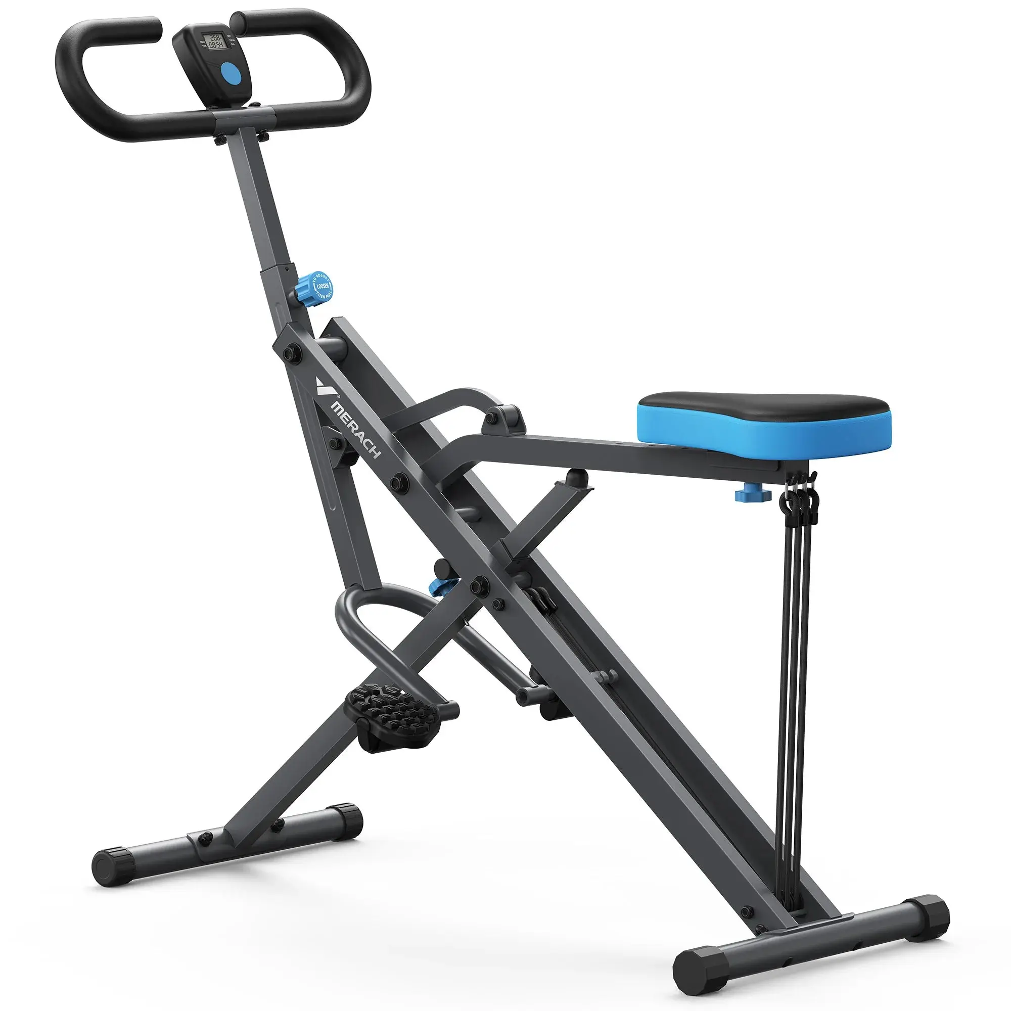 Squat Machine 2in1 Squat Rowing Machine - Foldable Exercise Equipment