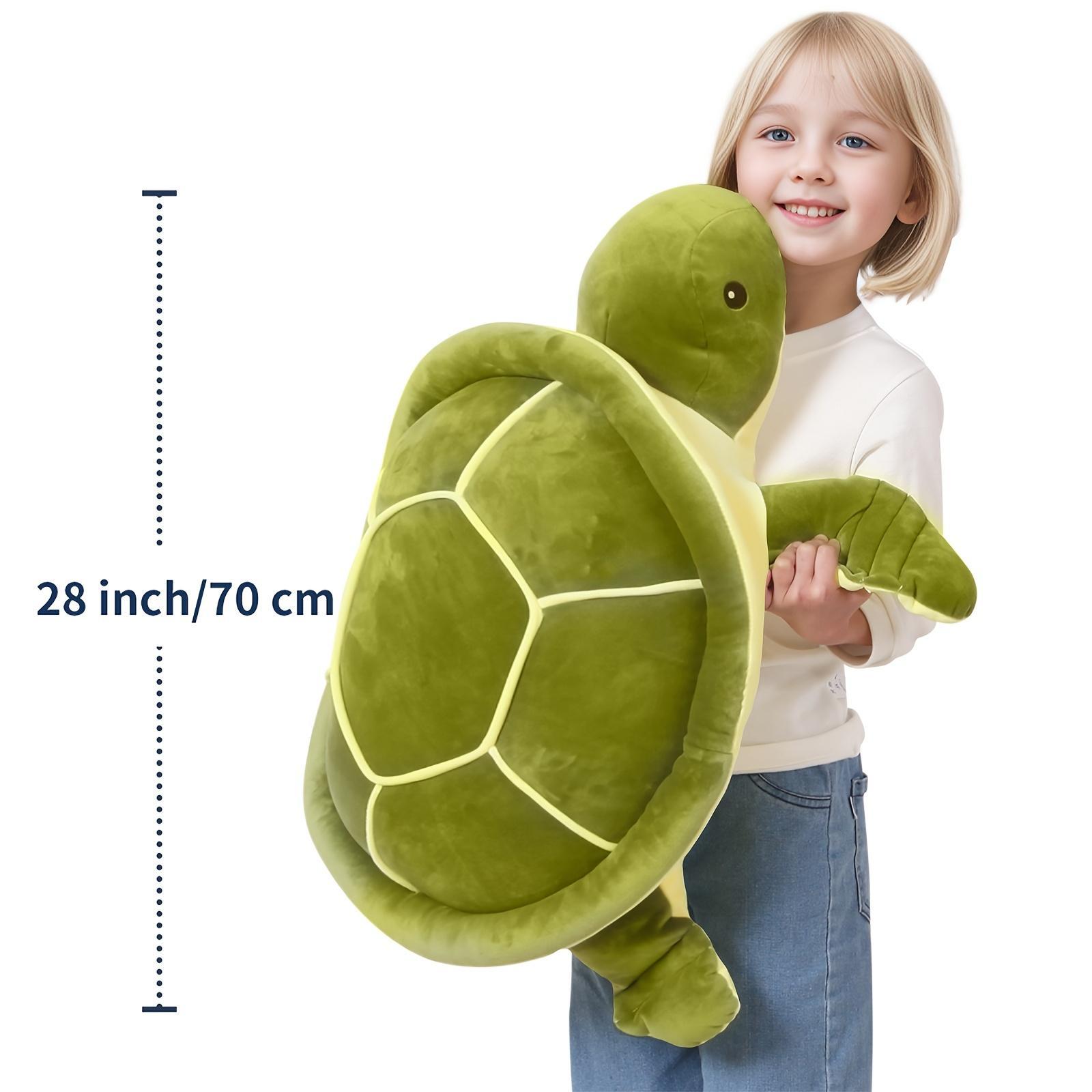 28-Inch Soft Plush Ocean Sea Turtle Stuffed Animals, Enormous Plush Pillows, Oversized Turtle Toys, Perfect Birthday Gifts for Children