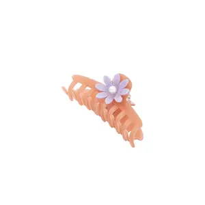 Lele Sadoughi Daisy Claw Clip in Coral Iris