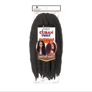 FreeTress Equal Cuban Twist Braiding hair Double Strand Style 16"