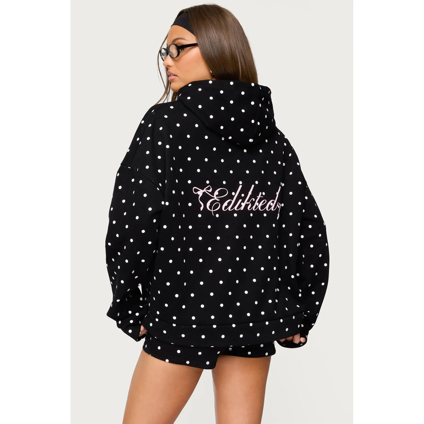 Chelsie Polka Dot Hoodie - TikTok Shop Chelsie Polka Dot Hoodie - TikTok Shop