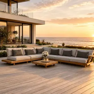 Piece Patio Furniture Set, Outdoor Furniture with Water Resistant Thick Cushions, Patio Conversation Set Outdoor Sectional Sofa with Coffee Table for Backyard Poolside