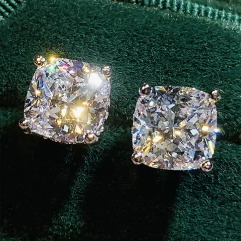 1 Pair Fashion Rhinestone Decorated Stud Earrings, Ear Studs, Fashion Jewelry for Party, Daily Clothing Decor, Trendy All-match & Exquisite Jewelry for Birthday Gift, High Quality Earrings