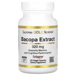 California Gold Nutrition Bacopa Extract, 320 mg, 120 Veggie Capsules