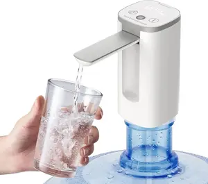 Electric Water Bottle Pump Rechargeable Water Dispenser Autofolding Spout Smart Portable USB Charging for Kitchen Office Home Camping Campervan