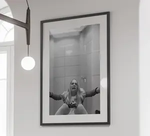 White Chicks Movie Poster, Funny Bathroom Wall Art, Black and White, Girls Bathroom Decor, Toilet Print, Restroom