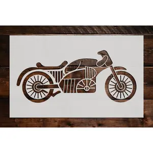 Motorcycle Stencil - Art and Wall Stencil