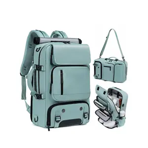 Large Capacity Backpack with Shoes Compartment & Usb Charging Port, Travel Essentials, Multi-functional Backpack for Hiking & Camping, Outdoor Knapsack for Men & Women