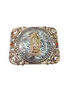 Western Style Saint Mary Buckle Hebilla Vaquera La Virgen
