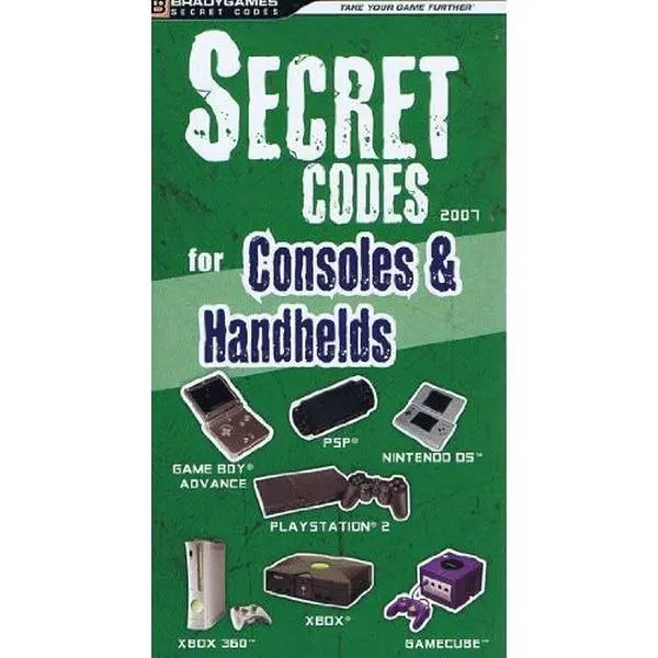 USED Book - Secret Codes for Consoles & Handhelds 2007 by Brady Games (Paperback) - english