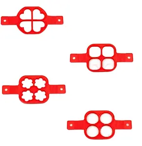 Home Collection Nonstick 4-Hole Silicone Pancake Maker