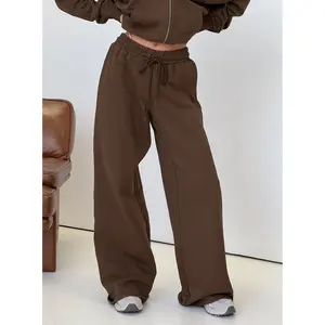 All Day Straight Leg Sweatpants Chocolate Brown