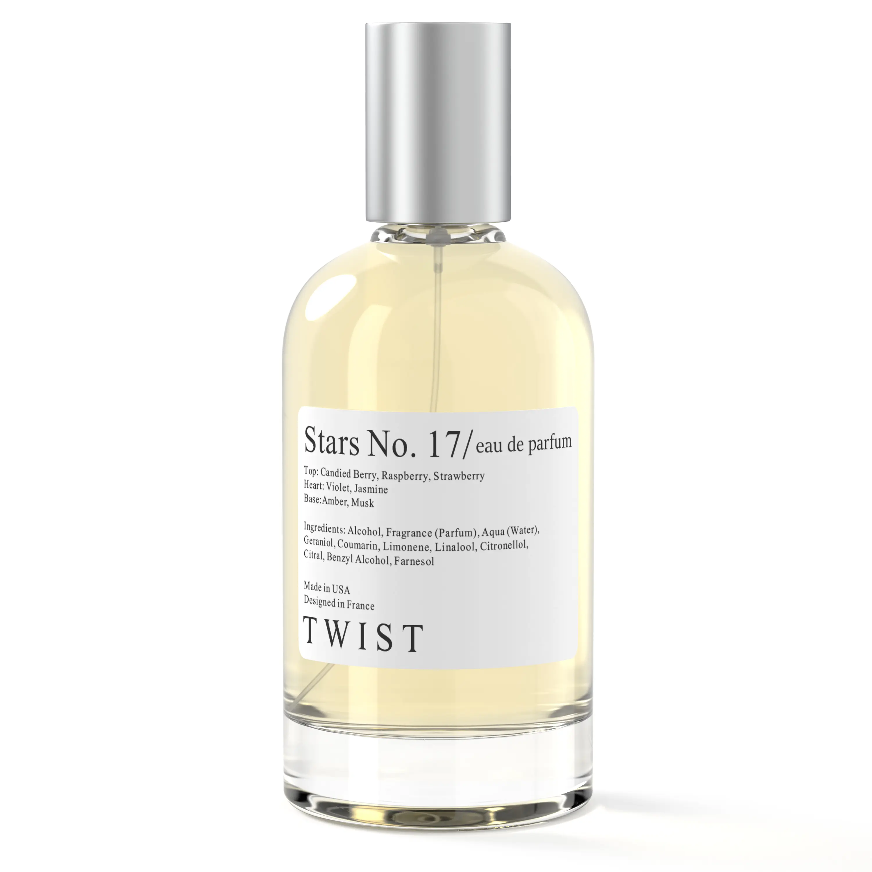 Twist Perfumes | Stars No.17 | Fruity Scent of Strawberry, Raspberry, Amber | Floral Fragrance Perfume, Sweet Long Lasting Perfume for Women