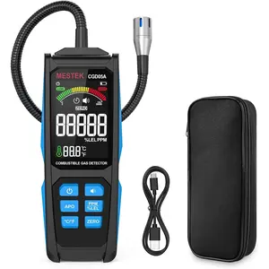 Natural Gas Leak Detector - Gas Detector with Audible & Visual Alarm, Gas Sniffer with 11.3-inch Gooseneck, Locating Propane, Natural Gas, Combustible Gas Leak for Home and RV