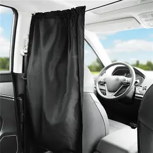 1PC Car partition curtain sunblock heat insulation curtain car front and rear shading private portable shading in-car privacy curtain Foldable Car Sunshade