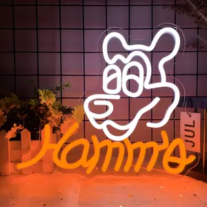 1pc Bear Neon Sign, Beer Sign LED Neon Light, USB Powered Light Up Art Commercial Bar Sign, For Beer Bar Home Bar Pub Winery Restaurant Hotel Man Cave Birthday Party, Led Signs