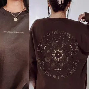 William Shakespeare Sweatshirt, Shakespeare Quote Sweatshirt Librarian Sweatshirt Dark Academia Clothing Gifts For Writers Shakespeare Gifts, both side