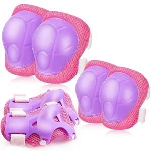 Basic  Protective Gear:   Pads and Elbow Pads with Wrist Guards Set for 3-15  - Design for Roller Skates, Cycling, BMX , Skateboard, Inline Skating, Scooter Riding