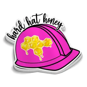 Hard Hat Honey Stickers for Women - Hard Hat Stickers, Funny Sarcastic Stickers, Cooler, Toolbox, Meme, Laptop, Decal, Vinyl