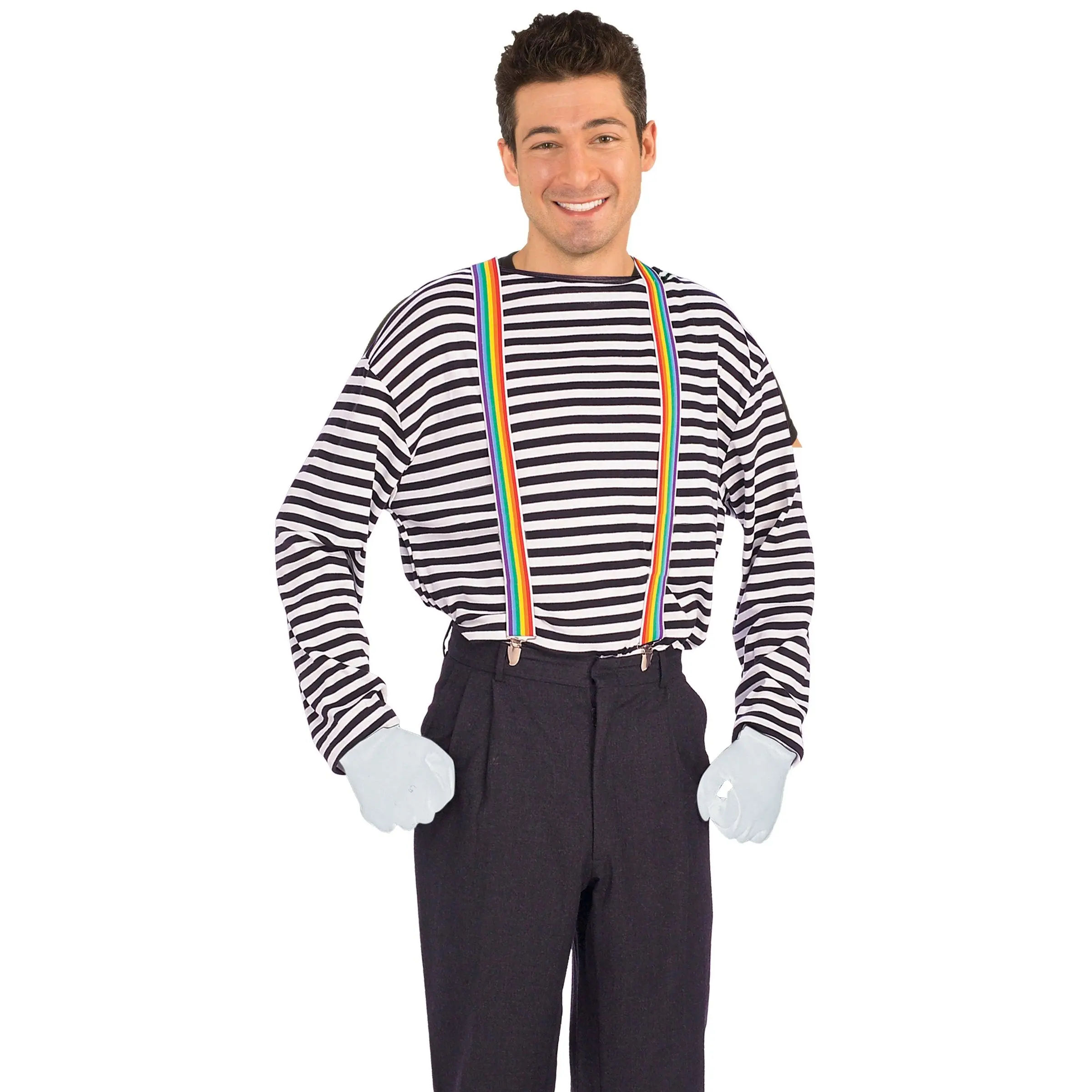 Rainbow Suspenders Costume Accessory
