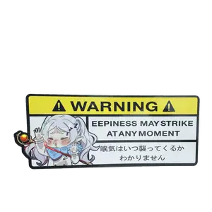 Frieren holographic Anime Warning Car Sticker