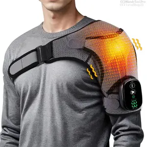 Cordless Shoulder Heating Pad for Men Women, Heated Shoulder Wrap with 3 Vibration and Heat Settings for Rotator Cuff Pain ReliefCCVistaShop21CC29HandyToolPro