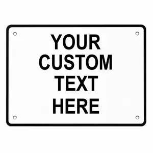 Custom Personalized Metal Sign​ | 8x12 or 12x16" | Blank Tin Plate for DIY Text | Perfect Custom Gift for Him/Her | Unique Home & Garage Decor