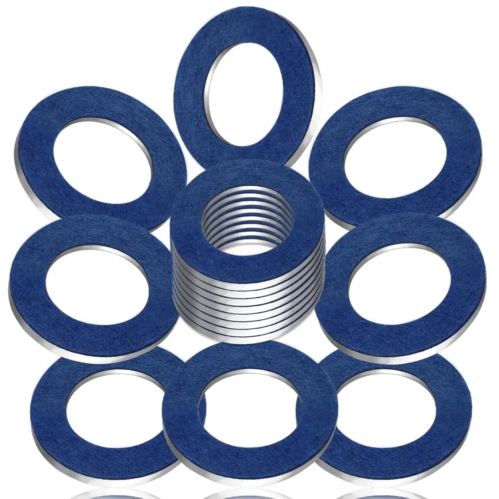 25-PCS M12 Oil Drain Plug Gasket Washer Crush Seal-Premium Aluminum Crush Washer, Replaces OEM for Oil Pan Drain Plug Gasket For Toyota,Lexus,Scion