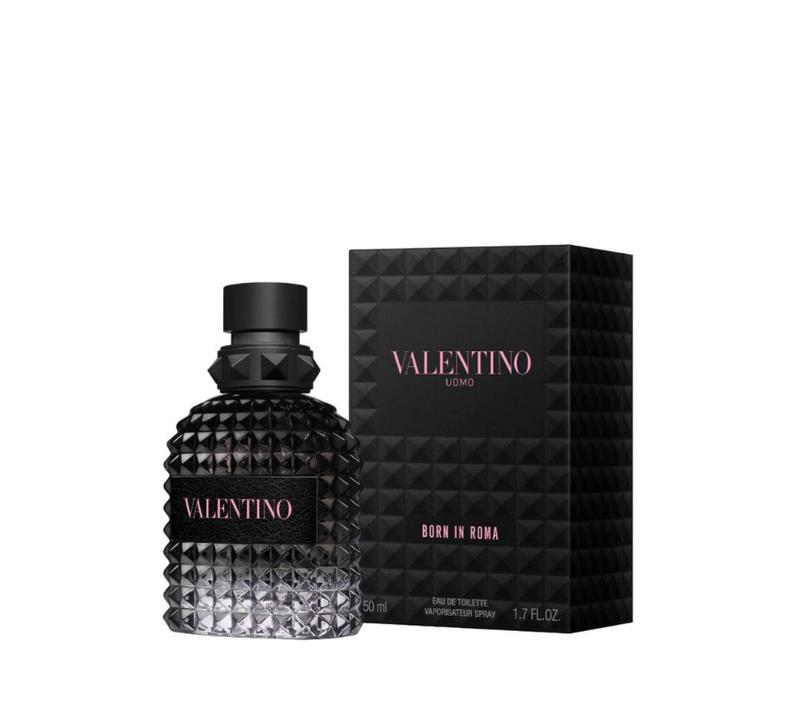 Valentino Uomo Born In Roma Eau de Toilette Spray for Men - Bold Spicy Modern Italian Elegance, Men's Long Lasting Fragrances, Woody Spicy Note, Masculine Casual Everyday Perfume, Earthy Woody Cedar Men's Perfume, Captivating Scent