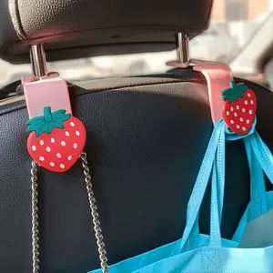Cartoon car hook car seat back row seat multifunctional hook creative hidden hanging item small hook Car Seat Decorative