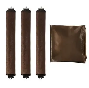 Rubber Heatless Curling Wand with 3 Hooks, Big Wave Sleep-in Hair Rollers Haircare