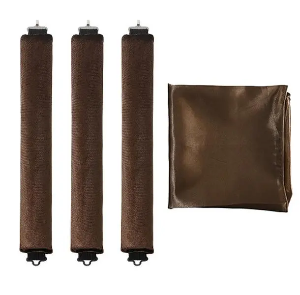 Rubber Heatless Curling Wand with 3 Hooks, Big Wave Sleep-in Hair Rollers Haircare