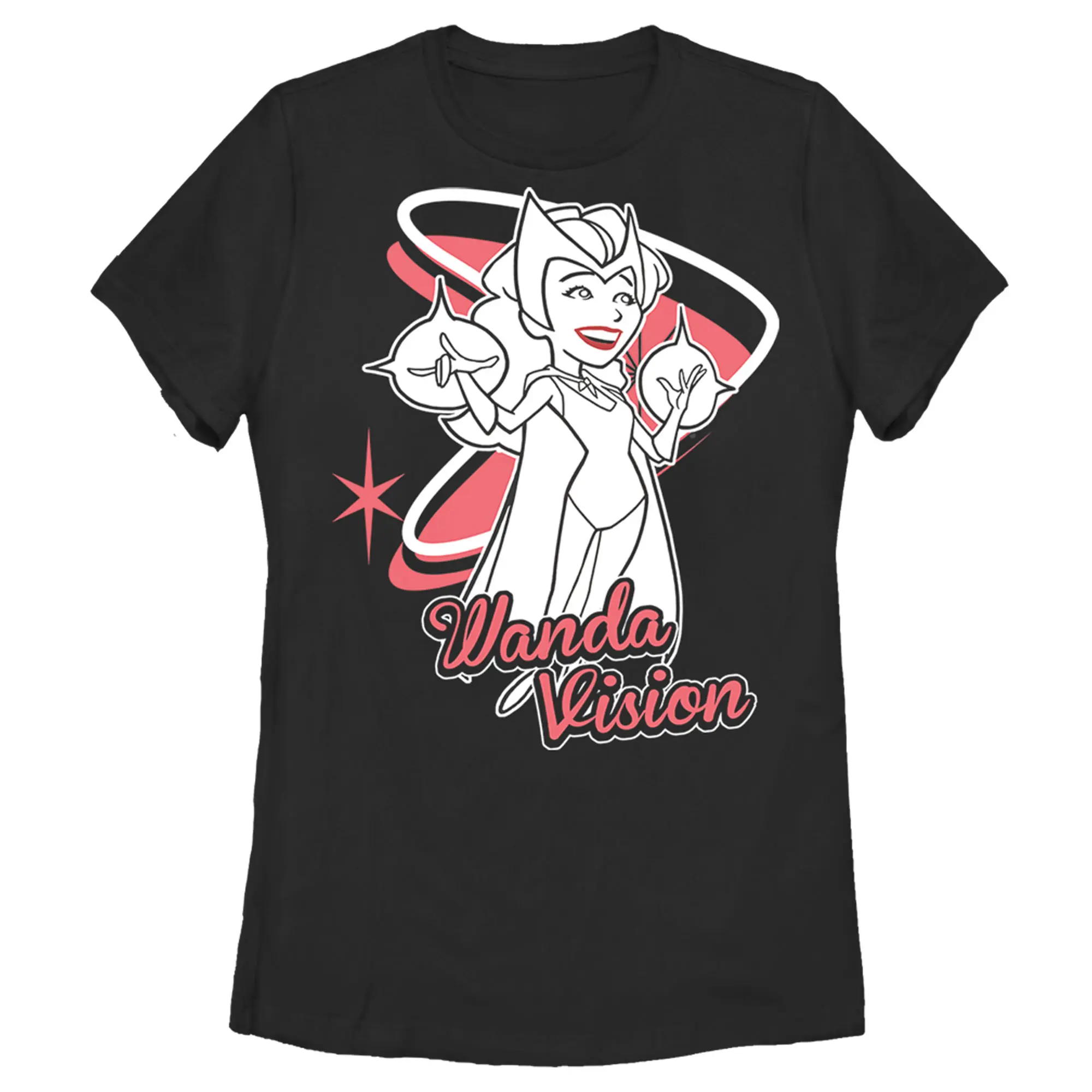 Women's Marvel WandaVision Wanda Cartoon T-Shirt
