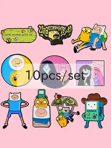 10pcs/set Cartoon Adventure Game Enamel Badges, Fashionable Personalized Pin, Metal Pin, Zinc Alloy Accessory, Perfect Gift for Her, Enamel Lapel Pins