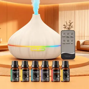 Eco-Friendly & Safe Aromatherapy: 550ml Diffuser with Waterless Auto-Off, Timer, Mood Lighting & Non-Toxic Materials for Home & Office